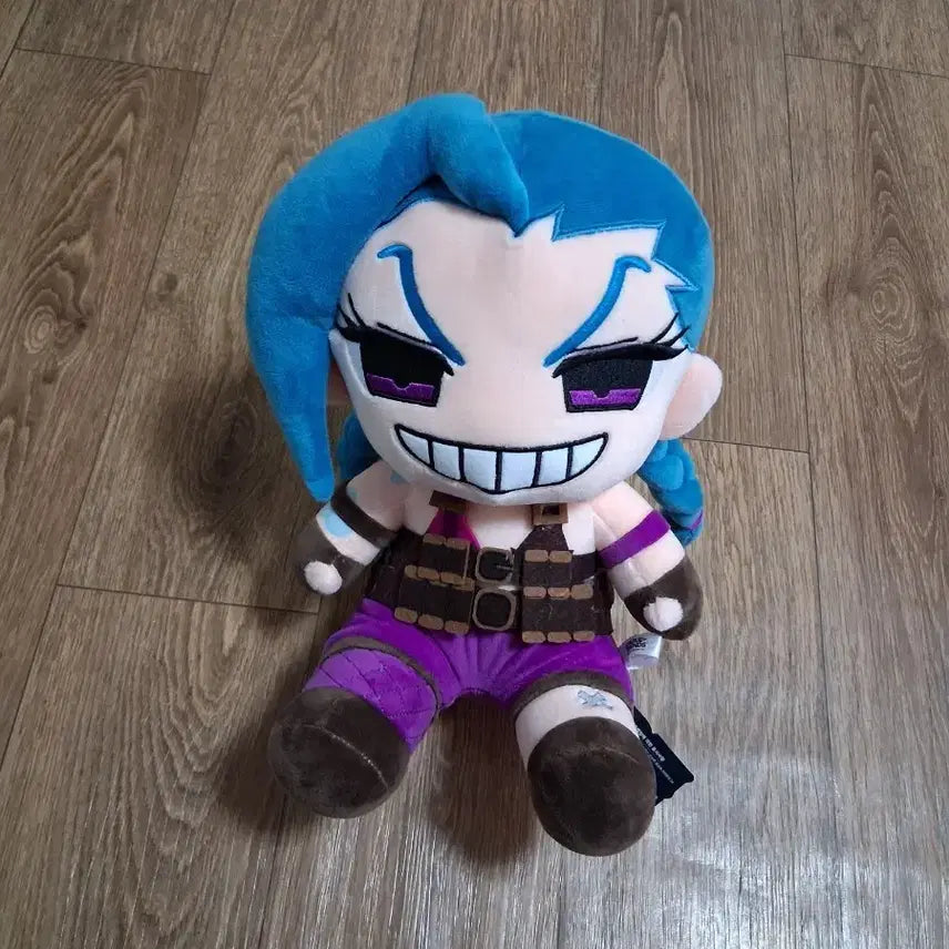 [BUNJANG] League of Legends Jinx Sitting Plush Doll / 리그오브레전드 징크스  시팅 인형30센티(무료배송)