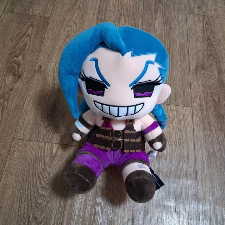 [BUNJANG] League of Legends Jinx Sitting Plush Doll / 리그오브레전드 징크스  시팅 인형30센티(무료배송)