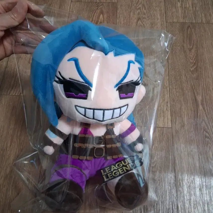 [BUNJANG] League of Legends Jinx Sitting Plush Doll / 리그오브레전드 징크스  시팅 인형30센티(무료배송)