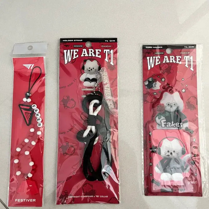 [BUNJANG] T1 Faker Card Holder/Strap/Keyring Set / T1 페이커 카드홀더/키링 세트