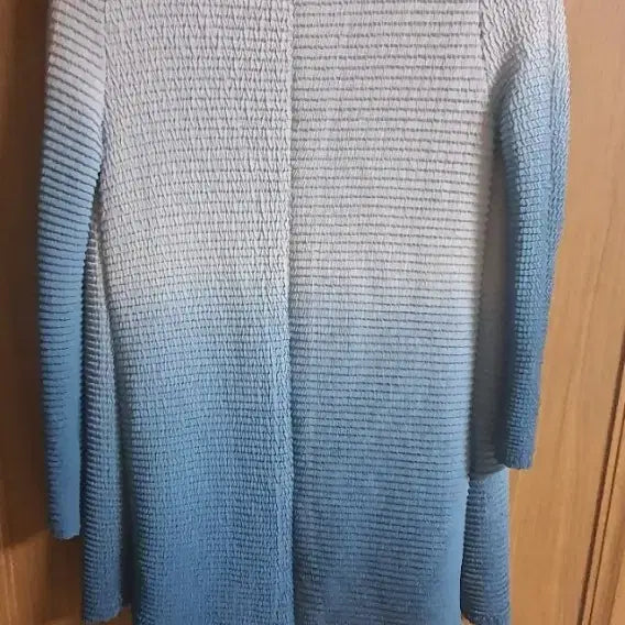 [BUNJANG] Blue Gradient Pleats Cardigan Set / 블루 그라데이션 플리츠 가디건 세트