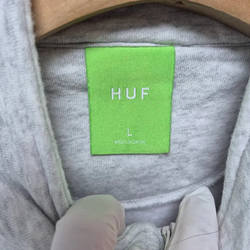 [BUNJANG] HUF Half-Zip Sweatshirt / (41) 허프 HUF 반집업 맨투맨