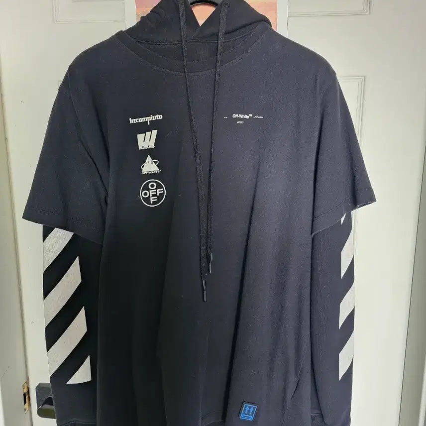 [BUNJANG] Off-White Diag Mariana Layered Hoodie / 정품 오프화이트 디아그 마리아나 후드티 팝니다