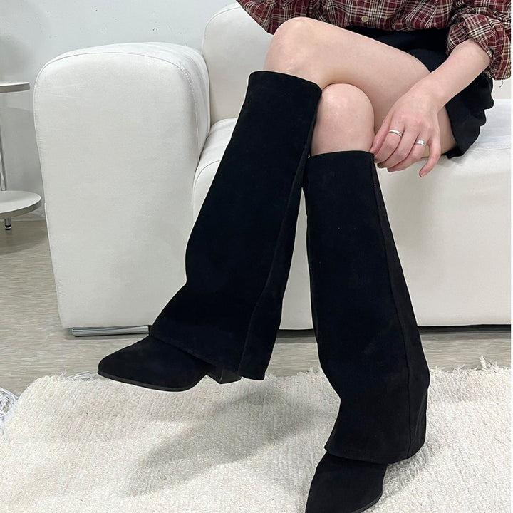 [BUNJANG] Stiletto Folding Boots - Size 250 / 새상품 스틸레토 폴딩부츠 250사이즈