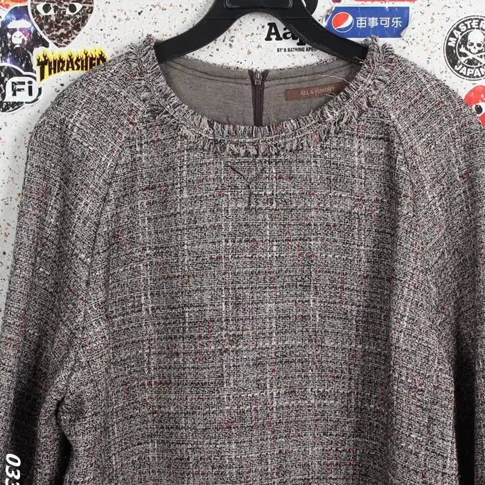 [BUNJANG] All &amp; Sundry Wool Blend Tweed Style Blouse / 여성77 / 올앤선드리 모직 트위드풍 블라우스BR 5-38