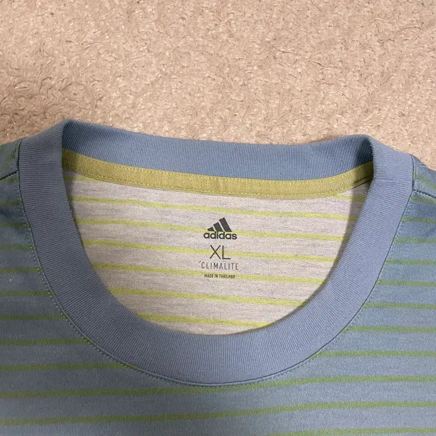 [BUNJANG] Adidas Stripe Short Sleeve T-shirt XL / 아디다스 스트라이프 반팔 티셔츠 XL