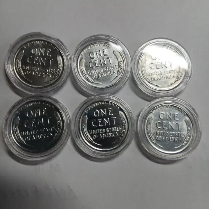 [BUNJANG] 1943 Steel Penny Coin Bundle Set (6 Coins) / 1943년 스틸 페니 주화 6개 일괄