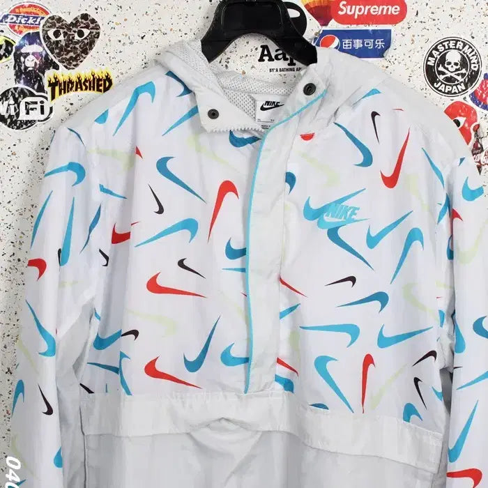 [BUNJANG] Nike Logo Anorak Windbreaker Jacket (XL) / 여성XL/ 나이키 로고 바람막이 아노락 bp