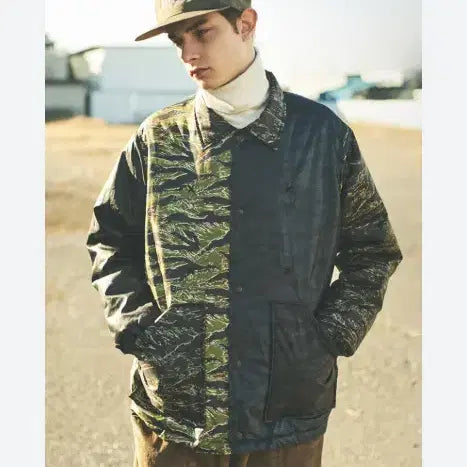 [BUNJANG] South2 West8 Charcoal Tokyo Collaboration Jacket / Charcoal TOKYO South2 West8