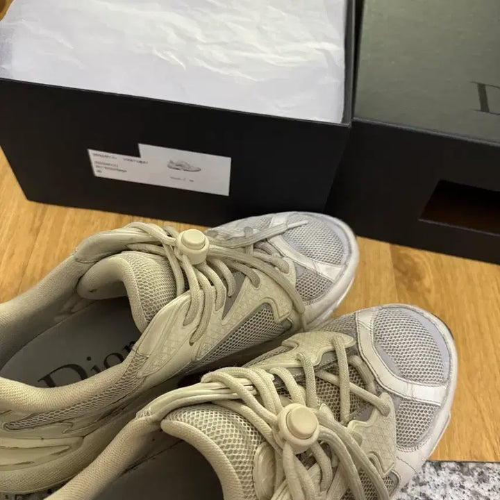 [BUNJANG] Dior B24 Oblique White Sneakers / [40] 디올 b24 오블리크 화이트