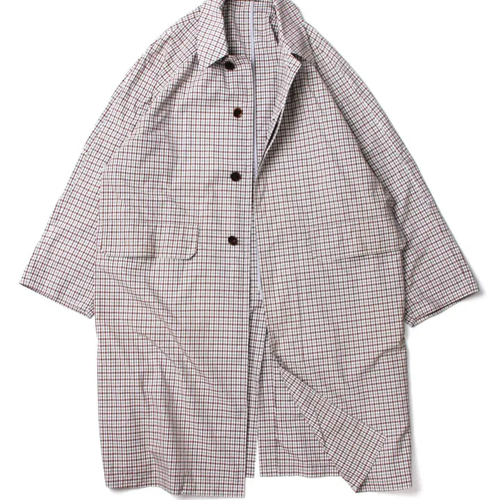 [SOLD OUT] AURALEE FINX WEATHER  CLOTH CHECK COAT