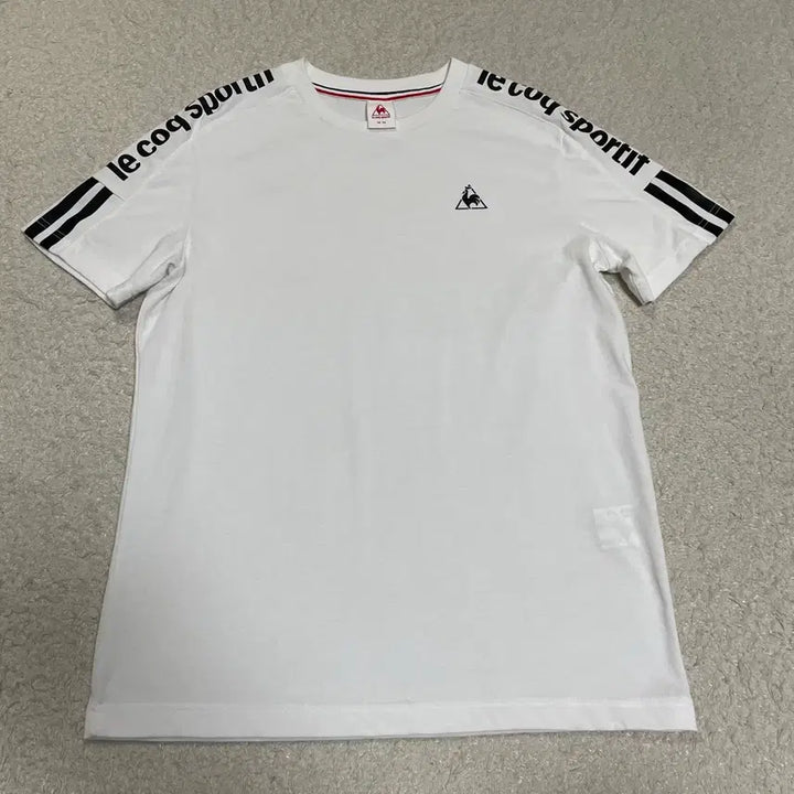 [BUNJANG] Le Coq Sportif White Short Sleeve T-Shirt M (95) / 르꼬끄 흰색 반팔 티셔츠 m 95