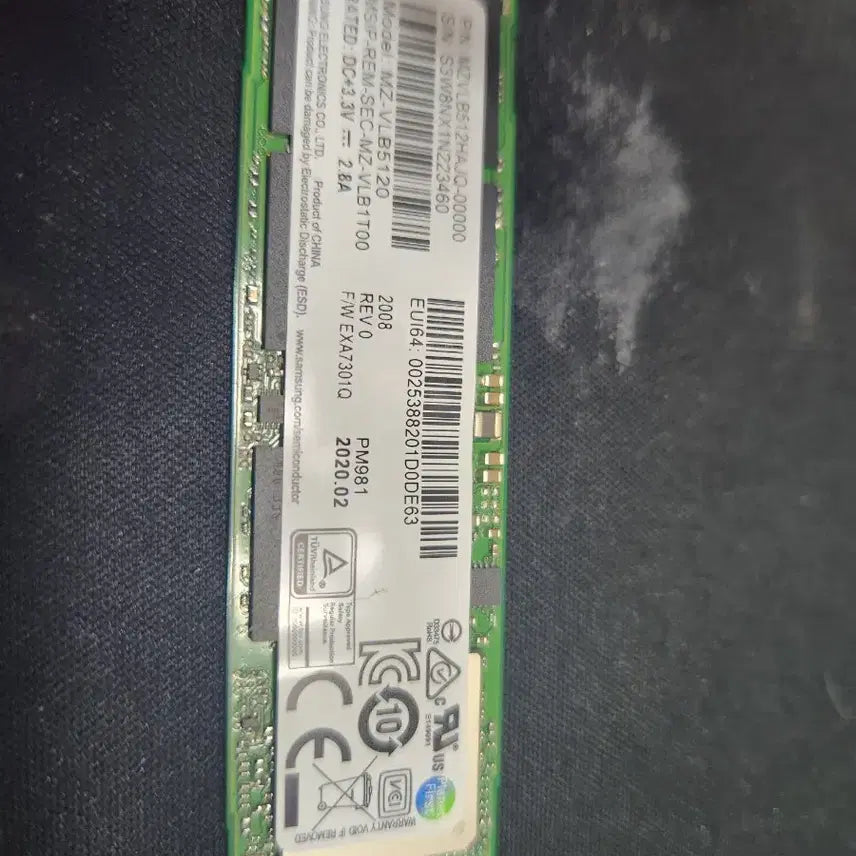 [BUNJANG] Samsung PM981a NVMe 1TB SSD MZ-VLB1T0H / 삼성 PM981 MZ-VLB512 512GB 670p 1TB