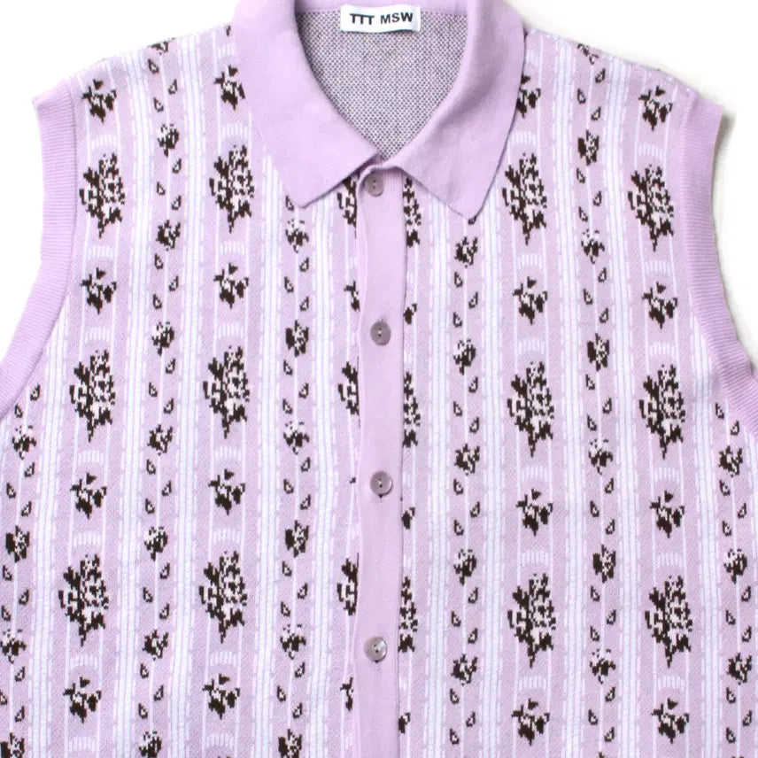 [BUNJANG] TTT MSW Flower Jacquard Vest / TTT MSW Flower Jacquard Vest