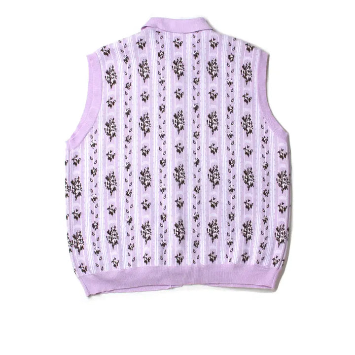 [BUNJANG] TTT MSW Flower Jacquard Vest / TTT MSW Flower Jacquard Vest