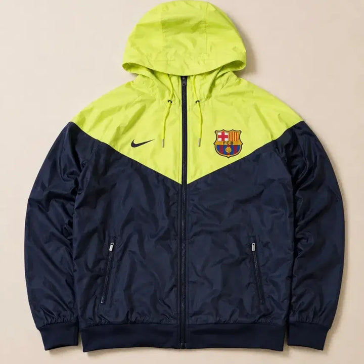 [BUNJANG] Nike Barcelona Windrunner Neon Windbreaker Jacket / Nike 나이키 바르셀로나 윈드러너 형광 바람막이 P142