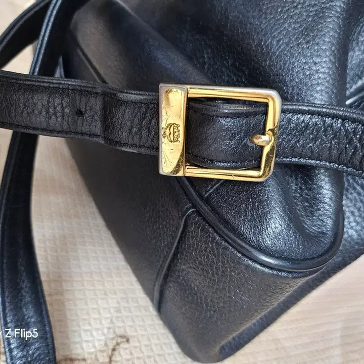 [BUNJANG] MCM Black Cowhide Backpack / mcm블랙 소가죽백팩