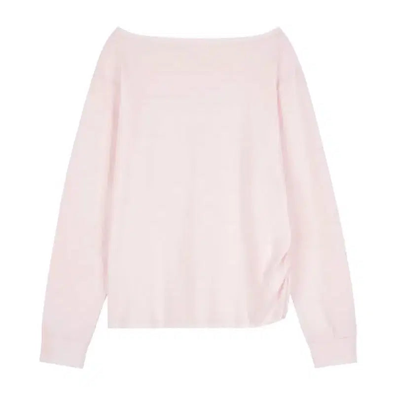 [BUNJANG] Cleacier Soft One Shoulder Shirt Pink / 클리시어 소프트 원숄더 셔츠 핑크