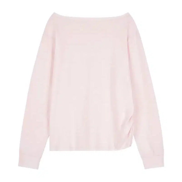 [BUNJANG] Cleacier Soft One Shoulder Shirt Pink / 클리시어 소프트 원숄더 셔츠 핑크