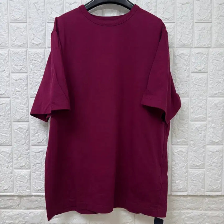 [BUNJANG] Juun.J Mira Teddy Bear Burgundy T-shirt / (새상품)준지 미라 곰돌이 버건디 티셔츠 (48 3장일괄 구매시 이상품