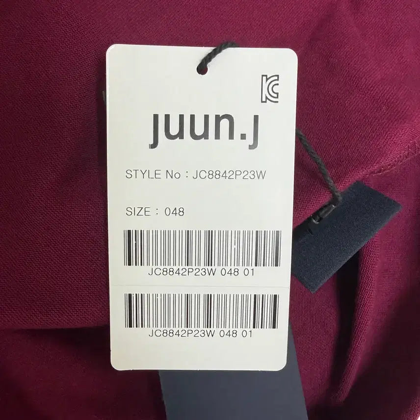 [BUNJANG] Juun.J Mira Teddy Bear Burgundy T-shirt / (새상품)준지 미라 곰돌이 버건디 티셔츠 (48 3장일괄 구매시 이상품
