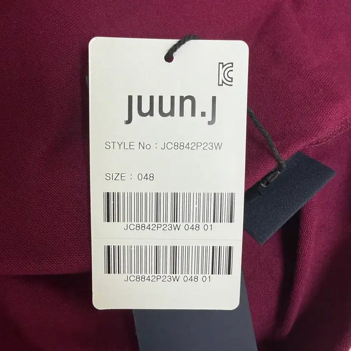 [BUNJANG] Juun.J Mira Teddy Bear Burgundy T-shirt / (새상품)준지 미라 곰돌이 버건디 티셔츠 (48 3장일괄 구매시 이상품