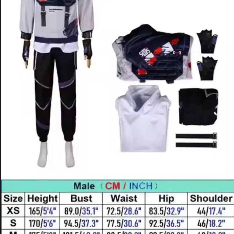 [BUNJANG] Valorant Iso Cosplay Costume / 발로란트 아이소 코스프레 의상