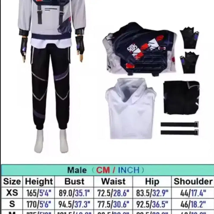 [BUNJANG] Valorant Iso Cosplay Costume / 발로란트 아이소 코스프레 의상