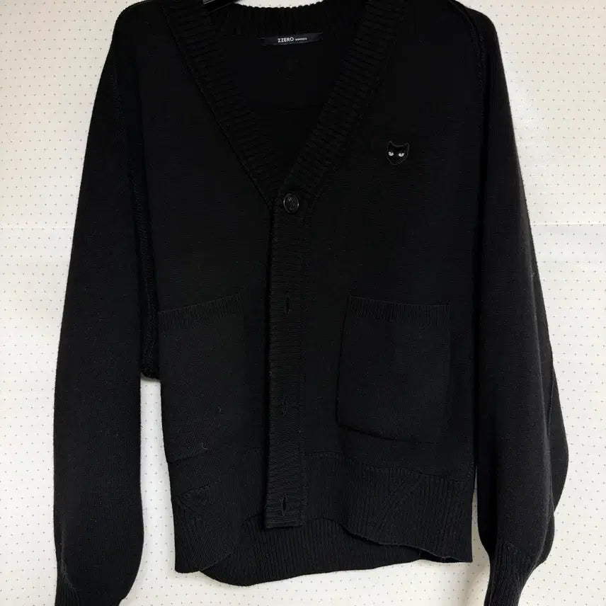 [BUNJANG] Z_Zero Panther Raglan Cardigan Black / 지제로 팬서 라글랑 가디건 블랙, S