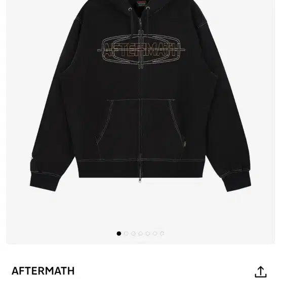 [BUNJANG] Aftermath Stitch Hooded Zip-up / L) 에프터매스 스티치 후드 집업 팝니다