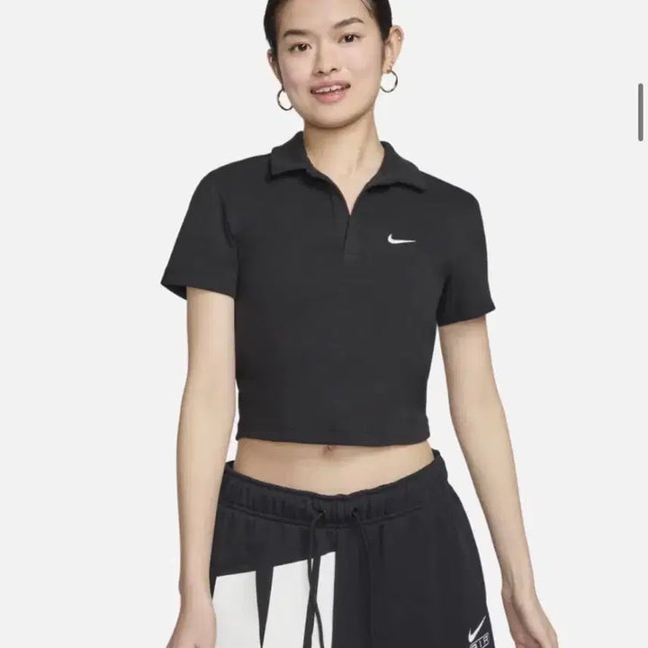 [BUNJANG] Nike Cropped Collar Short Sleeve T-Shirt / 나이키 크롭 카라 반팔티 (반택무료)
