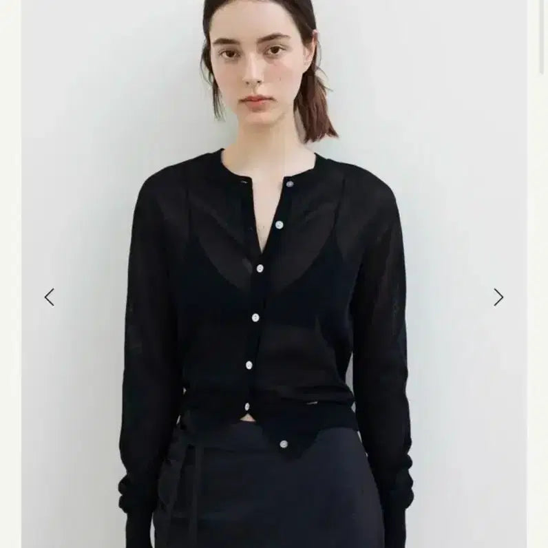 [SOLD OUT] 시에 리즐링 시어 가디건 딥네이비 S