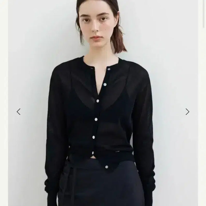 [SOLD OUT] 시에 리즐링 시어 가디건 딥네이비 S