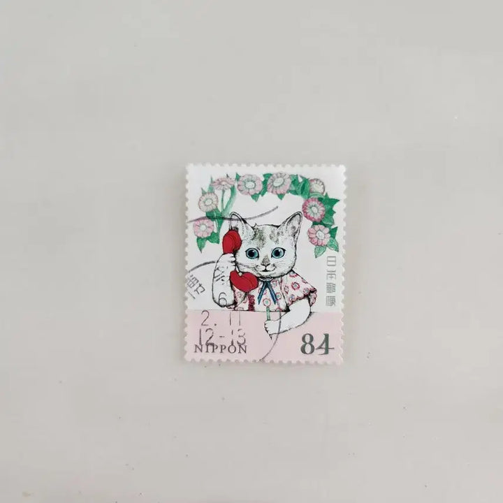 [BUNJANG] Yuko Higuchi Vintage Cat Stamp / 히구치 유코 빈티지 고양이 우표(개당 가격)