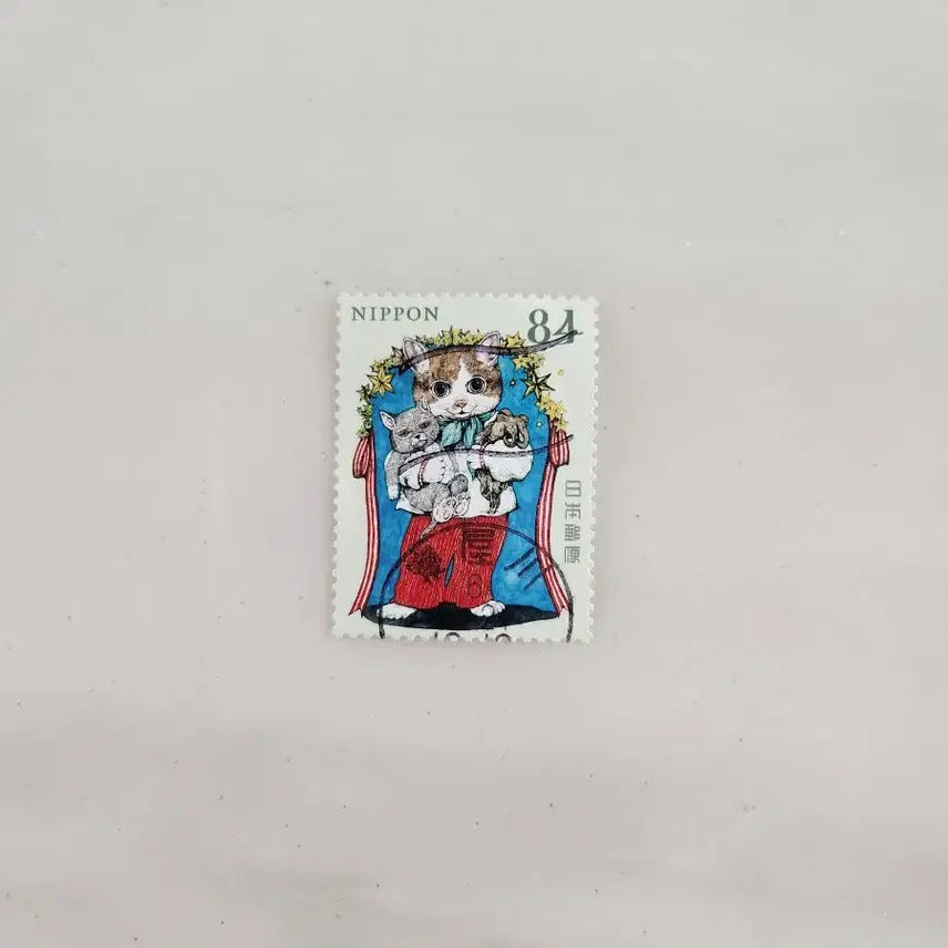 [BUNJANG] Yuko Higuchi Vintage Cat Stamp / 히구치 유코 빈티지 고양이 우표(개당 가격)