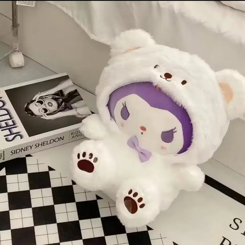 [BUNJANG] Kuromi White Hood Plush Toy / 쿠로미 인형 봉제인형 흰색 후드
