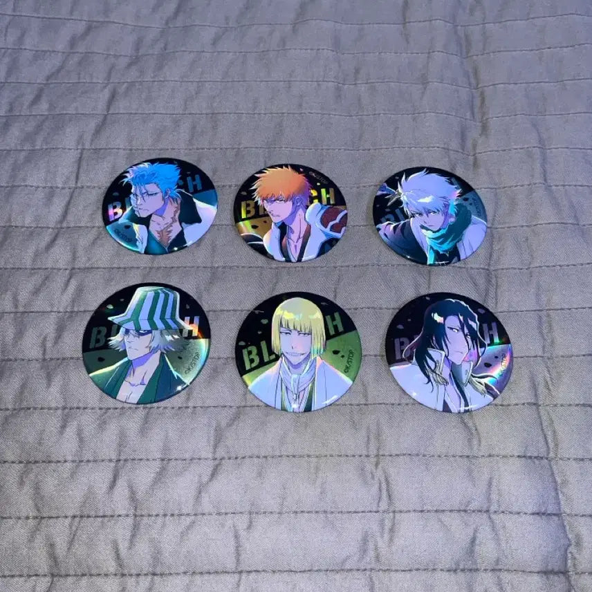 [BUNJANG] Bleach Thousand-Year Blood War Metallic Can Badges Bundle Set / 블리치 BLEACH 천년혈전편 메탈릭 캔뱃지 일괄