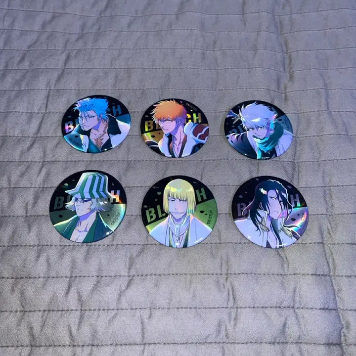 [BUNJANG] Bleach Thousand-Year Blood War Metallic Can Badges Bundle Set / 블리치 BLEACH 천년혈전편 메탈릭 캔뱃지 일괄