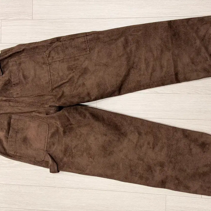 [BUNJANG] Birthday Suit Cotton Suede Double Knee Pants Brown / 벌스데이수트 코튼 스웨이드 더블니 팬츠 브라운
