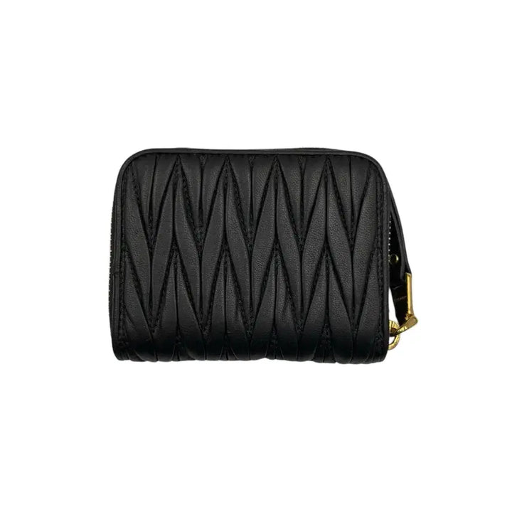 [BUNJANG] Miu Miu Matelassé Zipped Card Wallet Black / 미우미우 마테라쎄 지퍼 어라운드 카드 지갑 블랙