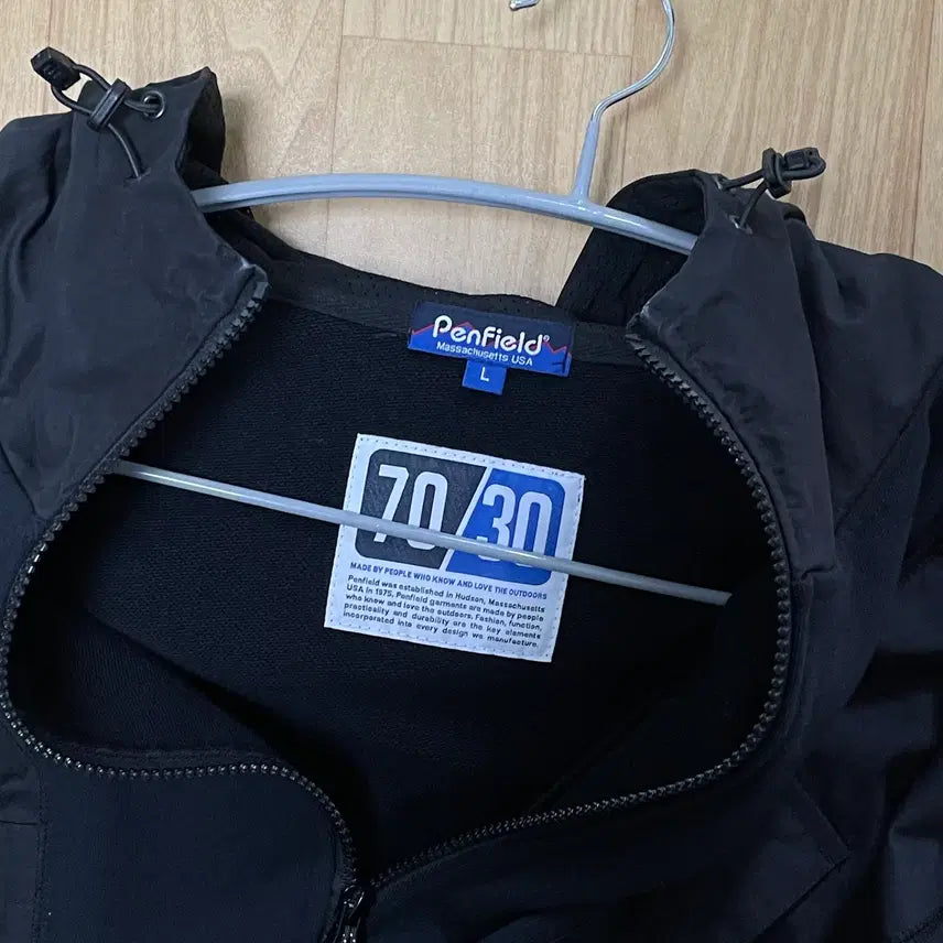 [BUNJANG] Penfield Mixed Utility Pocket Hoodie Sweat Jacket Black / [펜필드] CN 믹스드 유틸리티 포켓 후디 스웨트 자켓 블랙