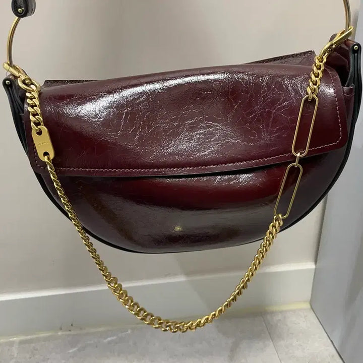 [BUNJANG] Loeuvre Sac De Bateau Medium Wine Shoulder Bag / 루에브르 가방 삭 드 바토 미디엄 와인