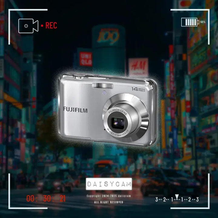 [SOLD OUT] 필름감성!) 후지필름 AV210 (AV200) 실버 빈티지 디카 카메라