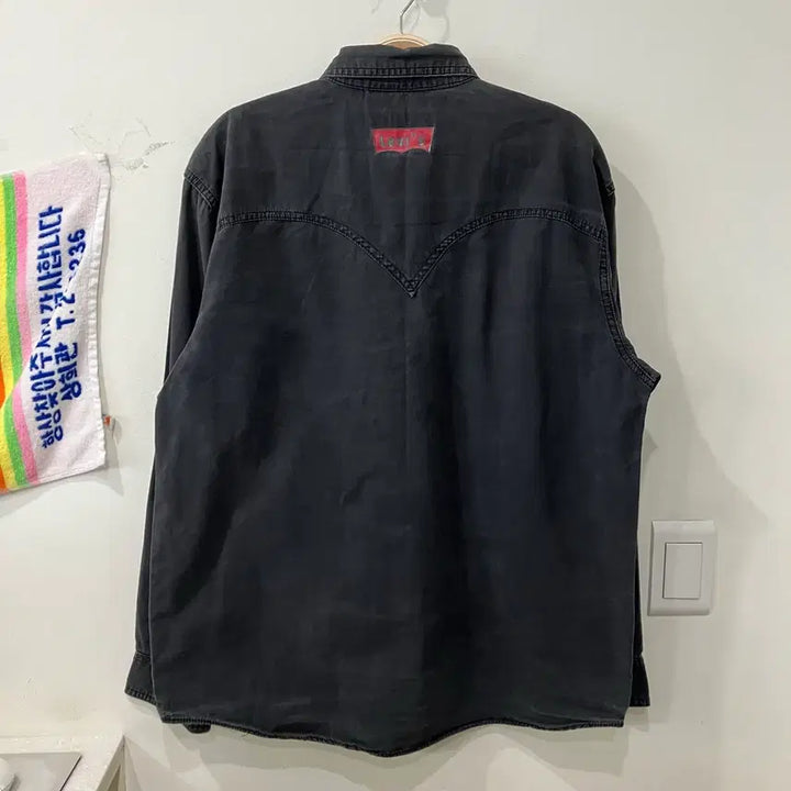 [SOLD OUT] 118 리바이스 웨스턴 흑청 데님 셔츠 빈티지