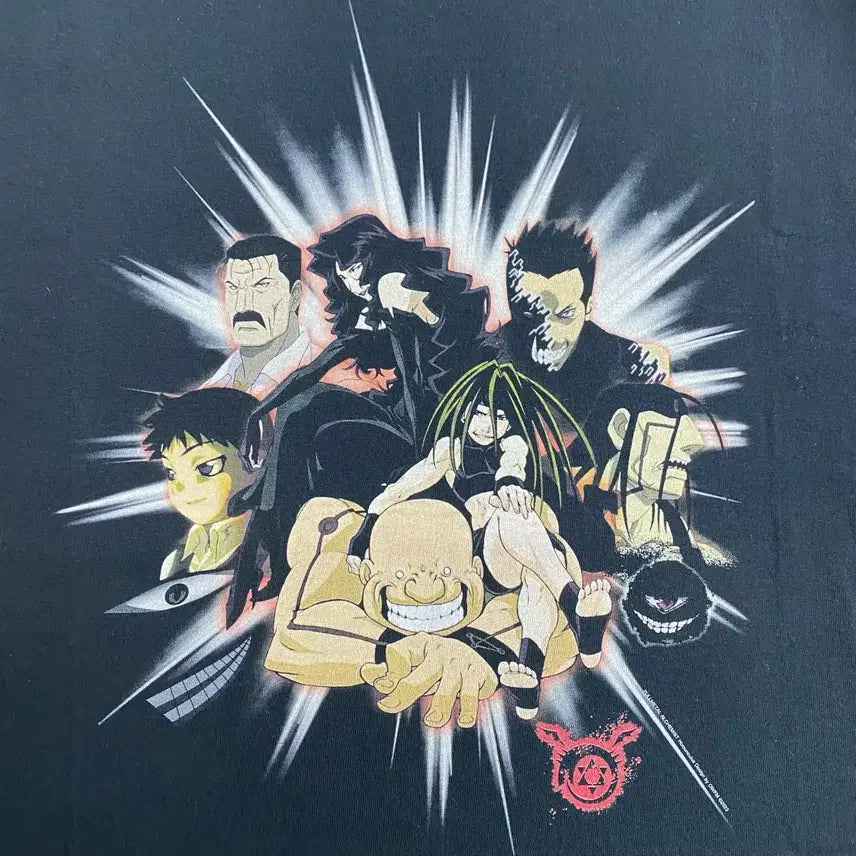 [BUNJANG] Fullmetal Alchemist Bootleg Anime T-shirt / 강연금 강철의연금술사 부틀렉 애니메이션 티셔츠