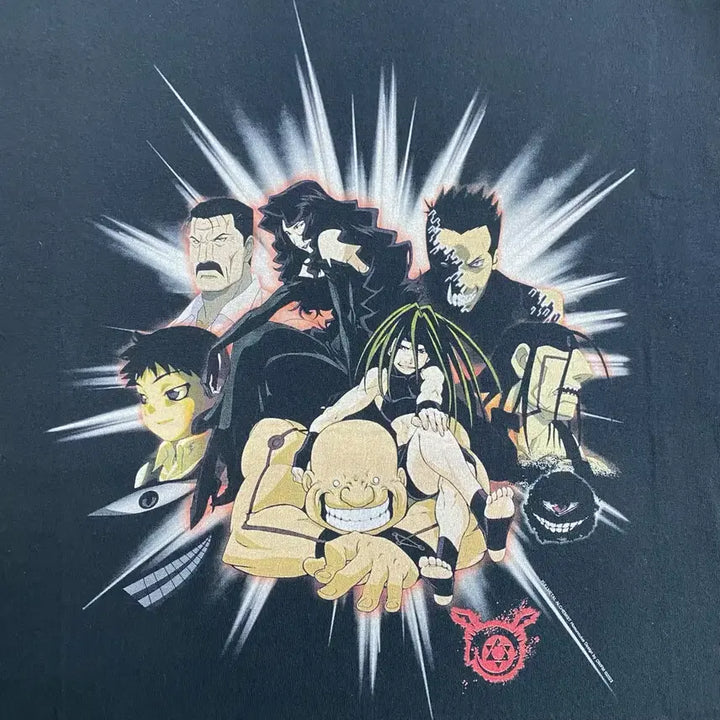 [BUNJANG] Fullmetal Alchemist Bootleg Anime T-shirt / 강연금 강철의연금술사 부틀렉 애니메이션 티셔츠