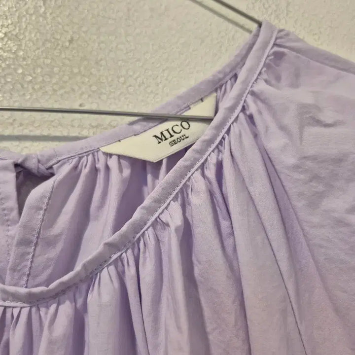 [BUNJANG] MICO Purple Short Sleeve Long Dress / MICO 퍼플 반팔 롱 원피스