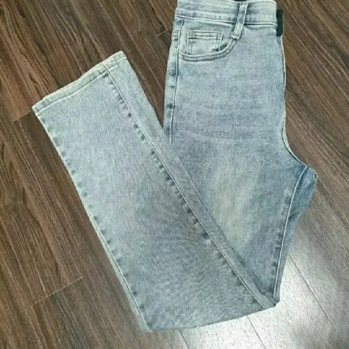 [BUNJANG] ENVYLOOK Washed Denim Pants / (특가)엔비룩 워싱 데님 팬츠
