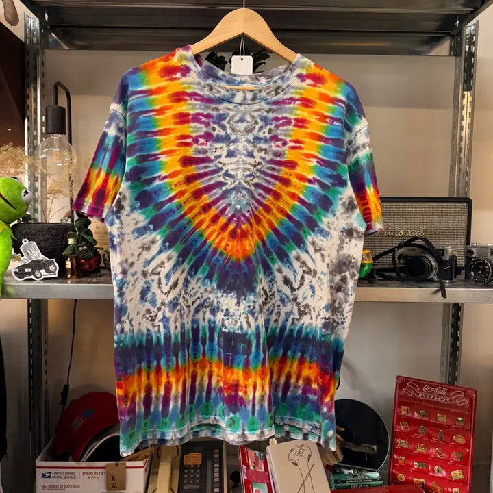 [BUNJANG] Unknown 90s Single Stitch Tie-dye T-shirt / 90년대 싱글스티치 타이다이 티셔츠