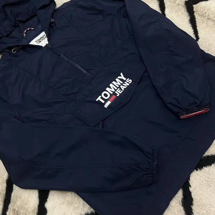 [BUNJANG] Tommy Jeans Navy Hooded Anorak L / [L]타미진스 후드 아노락/네이비